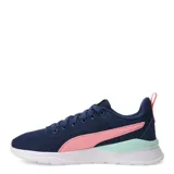 Championes Puma Anzarun Lite unisex, color negro con detalles en blanco.