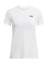 Remera deportiva blanca de corte clásico con logo Under Armour en el pecho. Confeccionada en tejido UA Tech™ ligero y transpirable.