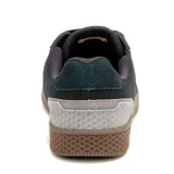 Zapatillas Caterpillar Pause Retro Canvas, color negro con detalles en gris y suela marrón.