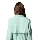 Camisa de manga larga color verde agua, con tecnología Omni-Wick y Omni-Shade UPF 40.
