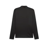 Campera de entrenamiento con cierre Puma del Club Atlético Peñarol, color negro con detalles en gris. Presenta el logo de Puma bordado en blanco y el escudo del club bordado en amarillo.