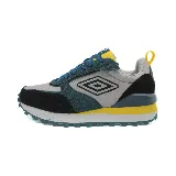 Championes urbanos Umbro Venturi, con capellada gris y detalles en negro, verde, azul y amarillo.