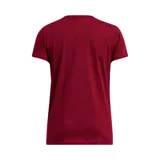 Remera deportiva Under Armour color fucsia con logo blanco estampado en el frente.