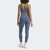 Calzas de entrenamiento Reebok Active Collective DreamBlend 7/8, color azul, de tiro alto y corte ajustado. Confeccionadas en tejido suave RBK-DRY que absorbe el sudor.