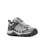 Zapatillas de senderismo Merrell Accentor 3 WP para mujer, en tonos grises. Parte superior de malla y gamuza, cierre con cordones, lengüeta con fuelle, puntera de goma protectora, colchón de aire Merrell en el talón, plantilla contorneada extraíble Merrell Kinetic Fit™ BASE, entresuela de EVA moldeada por compresión y caña de arco de nailon moldeado.