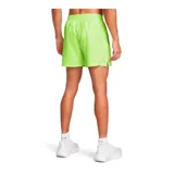 Short de running Under Armour Launch de 5 pulgadas, color bordó con logo reflectivo en el lateral.