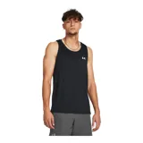 Musculosa deportiva Under Armour Launch Singlet negra con logo blanco en el pecho.
