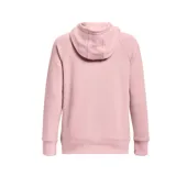 Canguro Under Armour de mujer, color gris con logo negro estampado en el pecho. Confeccionado en tejido Fleece ligero, cómodo y suave por dentro.