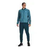 Pantalón de jogging Under Armour Sportstyle Tricot color azul petróleo, de corte ajustado, con cintura elástica ajustable con cordón y bolsillos laterales.