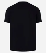 Remera slim de manga corta color salmón, de punto medio, sin estampado y cuello redondo.