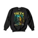 Buzo negro de algodón con estampa de la serie Cuentos de la Cripta.