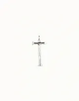 Charm en forma de letra 'T', bañado en plata, inspirado en el icónico clavo de UNOde50.