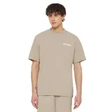 Remera color beige con logo Dickies estampado en blanco en el pecho.