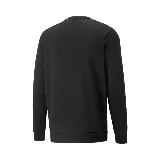 Buzo negro de cuello redondo con logo Puma grande estampado en el pecho.