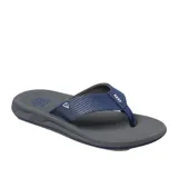 Ojotas Reef Phantom Ii color azul con plantilla gris.