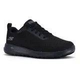 Championes Skechers Go Walk Max de hombre, color negro, con capellada de malla transpirable, entresuela y suela exterior con amortiguación y soporte, plantilla Goga Max y suela de goma flexible.