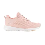 Championes Skechers Bobs Sport Squad color rosa con cordones y plantilla Memory Foam.
