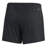 Short deportivo Adidas Entrada 22 de mujer, color negro con logo Adidas en blanco.