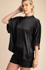 MOCK NECK OS TOP