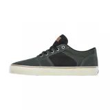 Championes Etnies Barge LS negros con detalles en marrón y suela blanca.