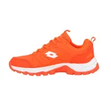 Championes Lotto de mujer color naranja con detalles en blanco, ideales para hockey.