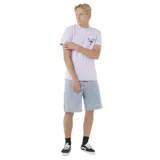 Remera de manga corta color lila con logo de Rip Curl estampado en el pecho. Corte clásico.