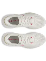 Championes de running Under Armour UA Infinite Pro 2, color negro con detalles en gris, celeste y naranja.