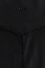 Bikers deportivas negras de tiro alto con cintura ancha.