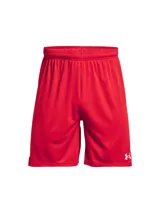 Short deportivo Under Armour Golazo 3.0 negro con logo blanco en la pierna derecha.