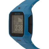 Reloj digital Rip Curl Search GPS Series 2, color celeste, con caja de plástico ABS de 43mm y correa de goma. Resistente al agua hasta 100m. Muestra información de mareas y ubicación GPS.