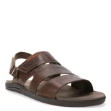 Sandalias de hombre Freeway, color marrón habana, confeccionadas en cuero graso.