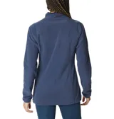 Buzo polar Columbia negro con cuello alto y cierre 1/2. Cuenta con tecnología Omni-Heat™ Helix, bolsillo con cremallera en el pecho y bolsillos para las manos con cremallera.