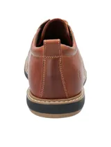 Zapato acordonado de cuero color caramelo, con plantilla hipoalergénica combinada con BLOOM® y suela de Eva con cortes que brindan mayor flexibilidad al caminar.