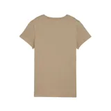 Remera color arena de corte clásico, cuello redondo y mangas cortas. Logo de Puma estampado en el pecho.