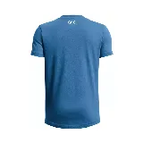 Remera azul de hombre, marca Under Armour, con logo estampado en el pecho.