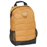 Mochila unisex con panel organizador, bolsillos laterales de malla y hebilla para llavero, ideal para uso diario.