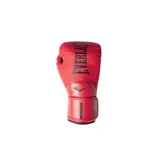 Guantes de boxeo Everlast Elite 2 de 16 oz color rojo con detalles en negro y logo de la marca en negro.