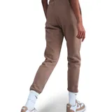 Pantalón largo Nike Club Fleece Alto-Rise de mujer, color chocolate.