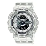 Reloj Casio G-Shock GA114RX-7ADR de resina transparente con esfera de 55mm. Edición limitada del 40º aniversario con componentes transparentes que dejan ver el módulo interno impreso con el logo de G-Shock.