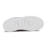 Championes Diadora modelo Bampu, de estilo urbano, con base blanca y detalles en rosa, lila y celeste.