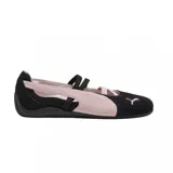 Zapatilla Puma Speedcat Ballet SD, color negro con detalles en rosa, de corte bajo y diseño elegante.