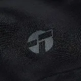 Short deportivo negro de running Topper Zeal II, con cintura elástica y logo estampado en la pierna.