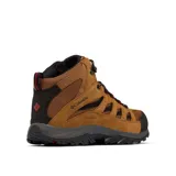 Botas de trekking Columbia Crestwood Mid Waterproof color marrón, con detalles en negro y cordones bicolores.