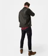 Pantalón de jean skinny azul oscuro, marca Blue Steel, confeccionado en 98% algodón y 2% elastano.