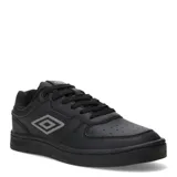 Championes Umbro modelo Milo, color negro, con logo de Umbro en gris en el lateral y en la lengüeta. Cierre de cordones.