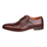 Zapato de vestir Hush Puppies Jazz, color marrón, de cuero, con cordones y suela de goma.