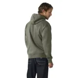 Canguro verde con capucha y cordones ajustables, bolsillo tipo canguro y logo de Dickies estampado en el pecho.
