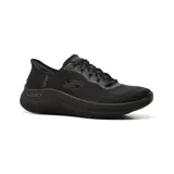 Championes Skechers Slip-ins Arch Fit 2.0 Easy Chic, color negro. Diseñados con tecnología Arch Fit y Heel Pillow, parte superior de malla con refuerzos sintéticos, plantilla extraíble y suela que absorbe los impactos.