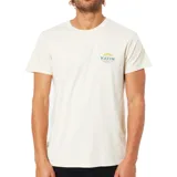 Remera de algodón color beige con logo de la marca Katin en el pecho.