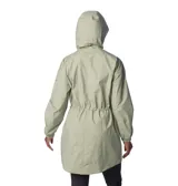 Campera impermeable Columbia para mujer, modelo Splash Side II Jkt. Diseño transpirable con costuras selladas, capucha ajustable, cintura ajustable con ceñidor, bolsillos para las manos, puños elásticos y faldón posterior.